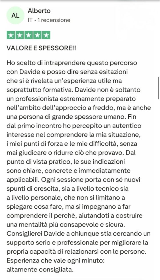 Recensione Trustpilot 3